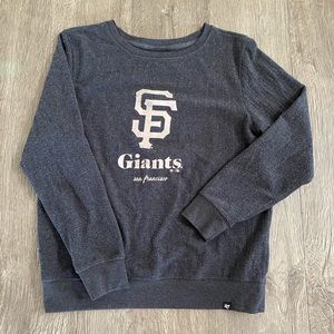 47 San Francisco Giants Navy Blue Crewneck Sweatshirt